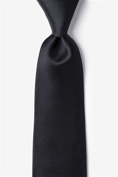 Tie Black Silk 